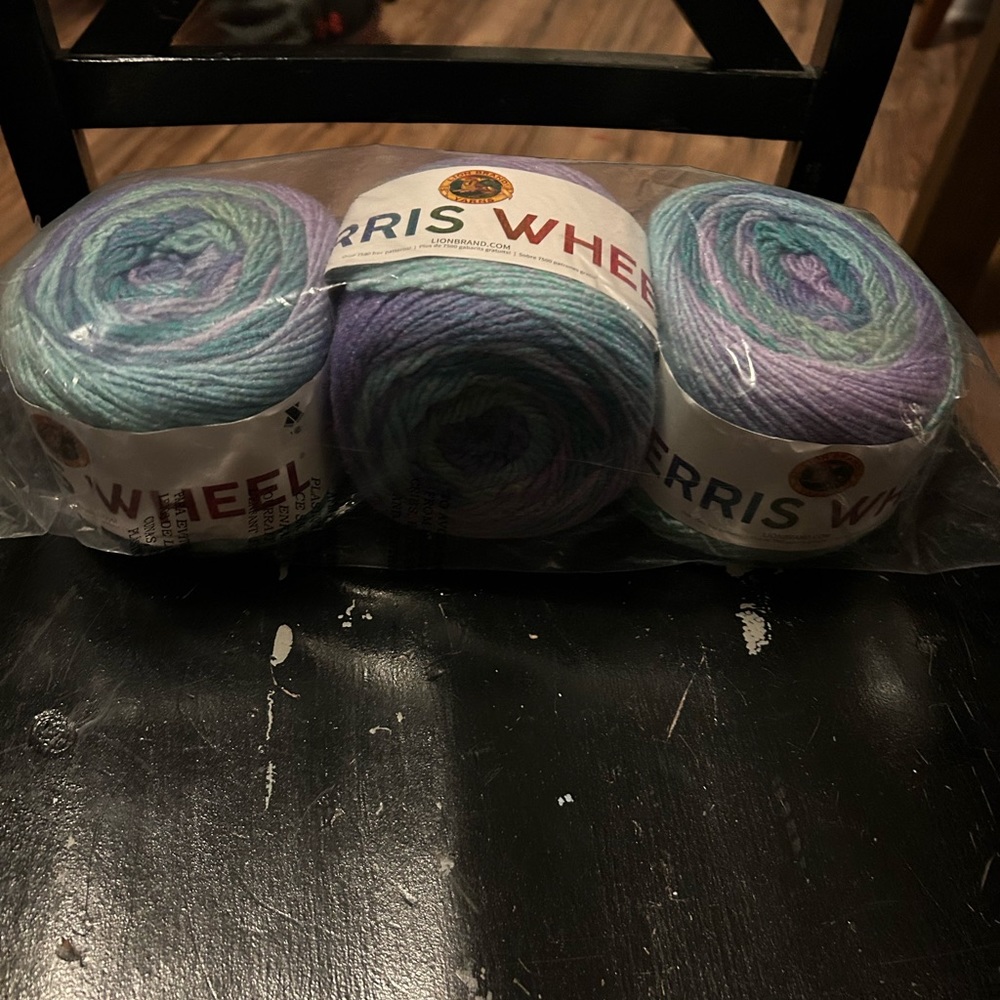 Lion Brand Ferris Wheel yarn lot if 3